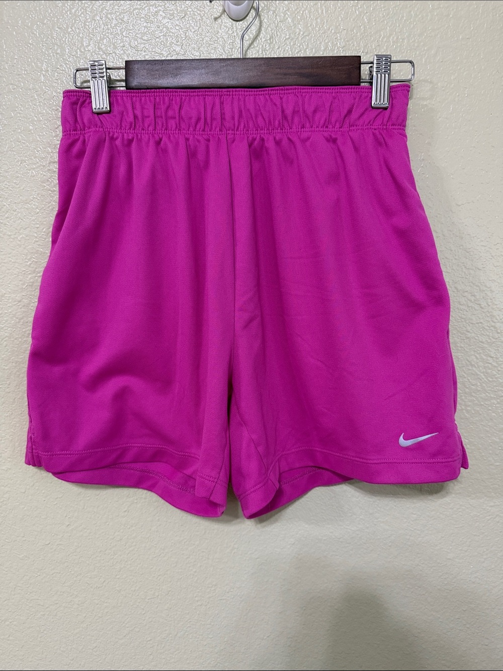 Nike Women's Fuchsia Athletic Shorts with Swoosh